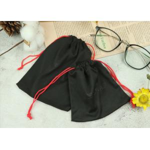 Embossing Printing Microfiber Eyeglass Drawstring Bags Washable Reusable