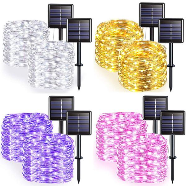 Quality 50 Led 32m IP44 Solar LED String Lights Multicolor Copper Wire SAA for sale