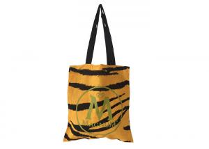 China Foldable Eco Tote Bag Water Printing Full Size Soft Durable 135Gsm 100% Cotton on sale