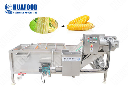 Quality Ozone Air Bubble Vegetable Washing Machine 3.75KW With Water Circulating System for sale