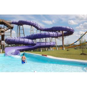 Custom Amusement Park Rides Fiberglass For Fun Tube Slide Aqua Play Above Ground