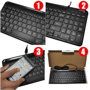 Industrial Electrostatic Anti Static Keyboard Dust Free For Cleanroom