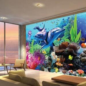 Four Seasons Framed 3D Lenticular Picture Custom 3D Painting Posters 25*35cm PET