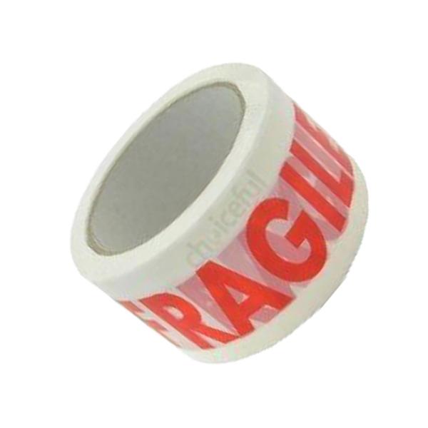 Adhesive White Caution Tape / Printed Packaging Tape Standard size
