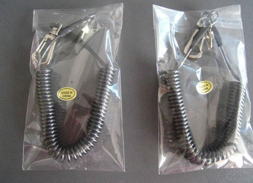 Custom packing personal heavy retractable tool tether flexible safety coiled