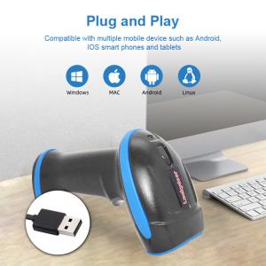 QR Code Wired Barcode Scanner Handheld USB 1D 2D Barcode Reader