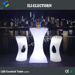 orange color plastic rotational event furniture cocktail table for event