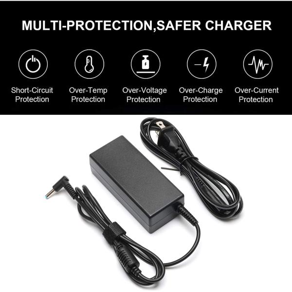 Blue Tip HP Laptop AC Adapter Charger 19.5V 3.33A 65W For HP Pavilion X360 Envy Elitebook