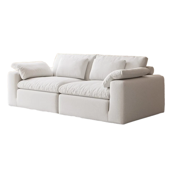 Modern Rectangle Comfortable High-Density Sponge Fabric Double Seat Sofa Cushion Bench Customizable Eco-Friendly Villa Sectional