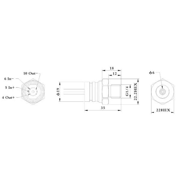 Stainless Steel Pressure Probe Element for Pressure Sensor Cell Level Sensor