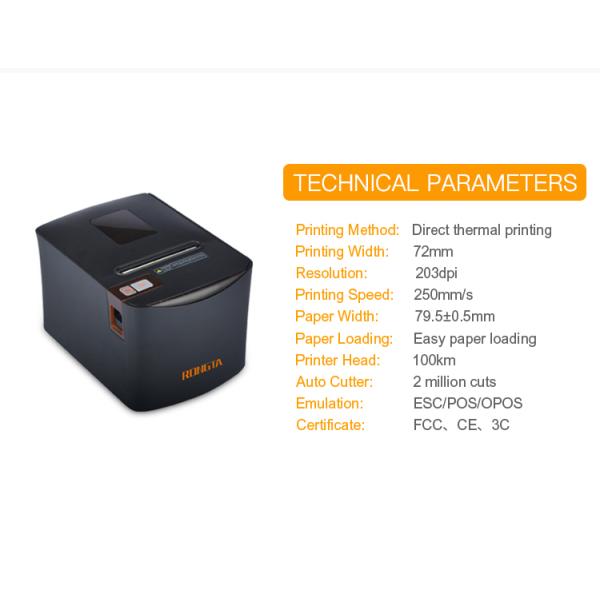 3 Inch Thermal Receipt Printer Easy Operation For Warehouse High Efficiency