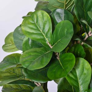 Artificial Plants Factory 160cm Silk Fake Fiddle Leaf Fig Tree For Realistic