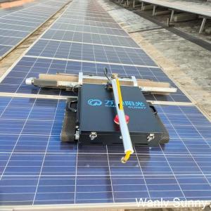 Fuel Lithium Battery Cleaning Robot for Photovoltaic Panels Where Telescopic Rod