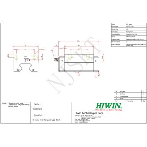 HIWIN HGH35CA Linear Guideway Linear Motion For Measuring Equipment