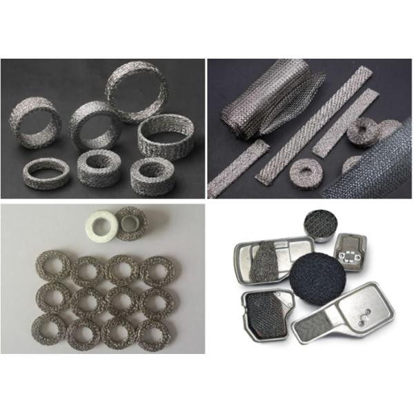 0.2mm Stainless Steel Compressed Knitted Wire Mesh Abrasion Resistance 1500r/min 110kg