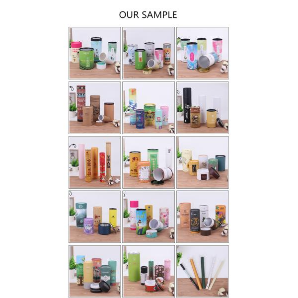 Embossing Tea Cylinder Packaging