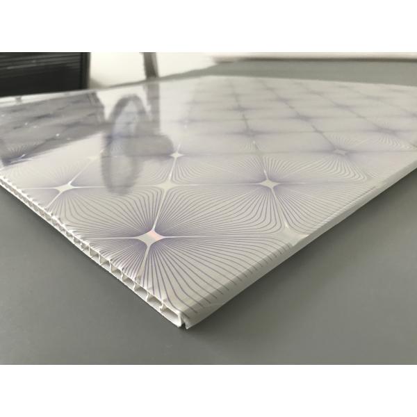 Easy Install / Clean PVC Ceiling Boards 7mm Thickness Shining Purple Design