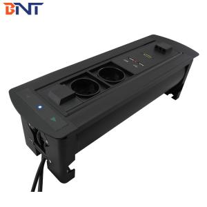 Conference Multi-function Tabletop Hidden Rotating Power Socket Connection Box