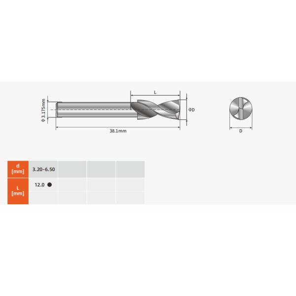 Diameter 3.2mm-6.50mm PCB Drilling Bit