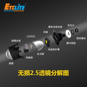 Bi Projector Auto High 2.5 Inch Bi-Led 16000Lm 5500K 150W Car Bi Led Light