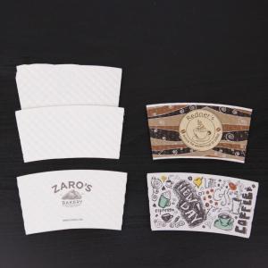 Wholesale hot paper cup sleeve,custom paper coffee cup sleeve with logo,coffee paper cups from china suppliers