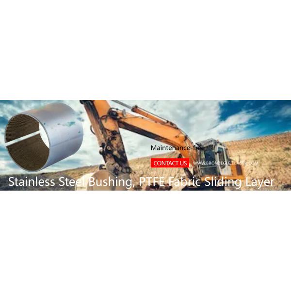 Stainless Steel Bushing, Fabric Sliding Layer
