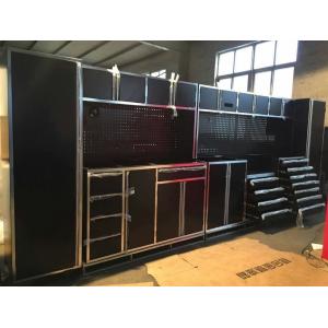 Modular Garage Combination Tool Cabinet Workbench with 7 Drawers and Wheels in