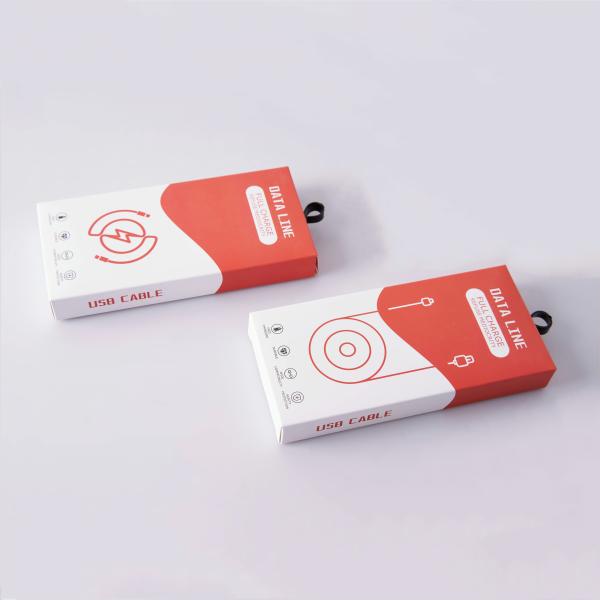 Customized Electronics Products Box Usb Data Cable Packaging Boxes With Blister