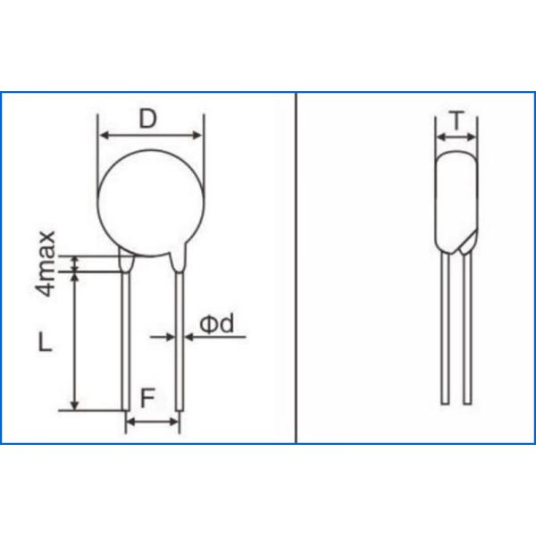 Directly Heated HEL MF72 Negative Temperature Coefficient Thermistor 5R 4A 5mm