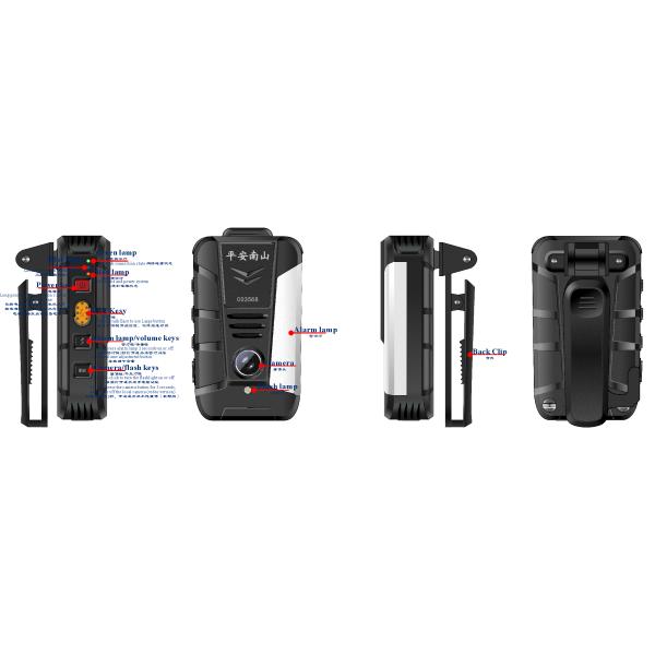 Quick Charge Mobile Waterproof 350hrs 4G Body Camera