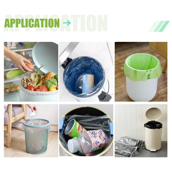 100% biodegradablet rash bags garbage bags cornstarch compostable bag