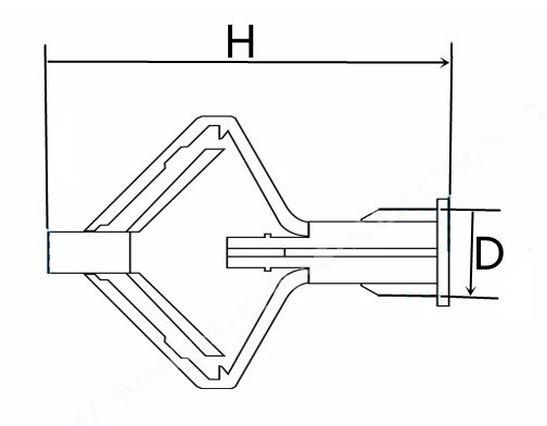 Durable Plastic Toggle Anchor Cheap Price Plastic Butterfly Anchor Wall Plug
