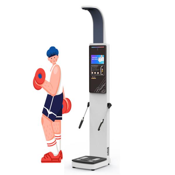 Quality Body Composition BMI Analysis With 8 Electrode Test Skin Analyzer Machine Body Fat Analyzer Gym Center for sale