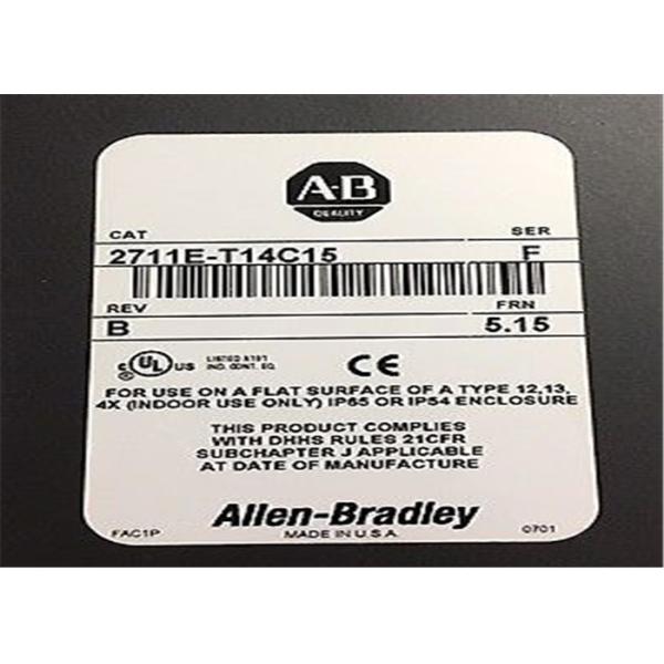 2711E-T14C15 Allen Bradley Panelview 1400 Operator Interface Terminal REV B FRN