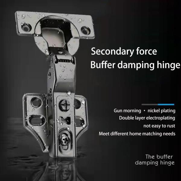 Frameless Hydraulic Concealed Hinges Stainless Steel Adjustable