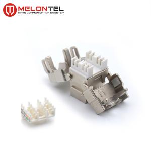 Metal Cat6 Rj45 Keystone Jack MT 5202 , FTP Keystone Modular Jack For Face Plate