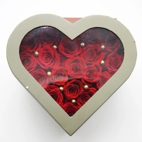 Preserved roses real flowers in heartshaoe box never withered roses that last a year