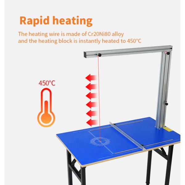 Quality Customized Hot Wire Foam Cutter Table With Foot Control Pedal for sale