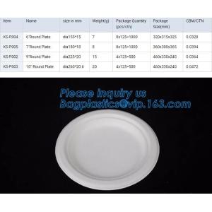 Compostable custom environmental biodegradable trays disposable sugarcane pulp