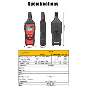 CE Digital Temp And Humidity Meter , 60 Celsius Temperature And Humidity Tester