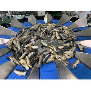 Waterproof Automatic Multihead Weigher Weight 1kg Seafood Frozen Fish Packing
