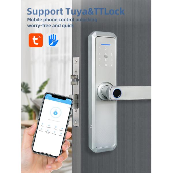 Standard Wireless Smart Door Lock Fingerprint / Password / Card / Key /Smartphone Unlock