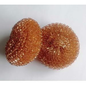 Wholesale Barbecue Cleaning Copper Scouring Pads Protecting Hands From Being Hurt from china suppliers