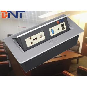 air support push pop up desktop power socket/ concealed electric socket box for