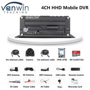 4CH 5G CMSV6 System AI Mobile DVR With GPS ADAS BSD DMS H.265 MDVR for Car CCTV