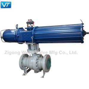 ISO9001 Emergency Shutdown Valve Pneumatic Actuator Ball Valve Trunnion Mounted