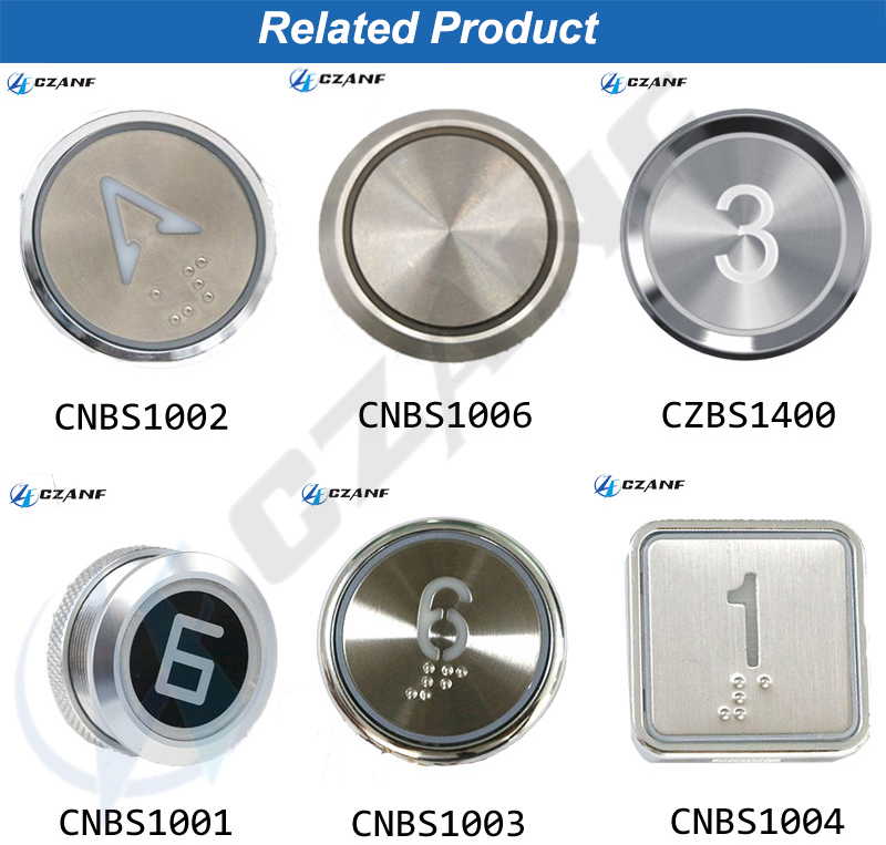 Modern Non-Contact Touchless Elevator Push Button for Hotel Elevators and Cop Lop Elegant Elevator Parts