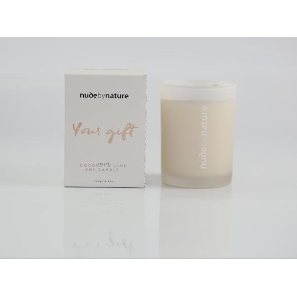 Customized Logo Home Scented Candles With Frosting Process Glass Jar