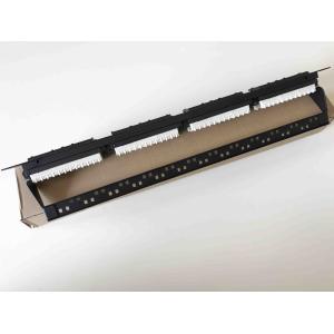 19" 110 IDC UTP Unshielded Rack Mount Patch Panel 24 Port Cat5e With Cable