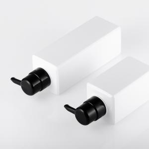 airless Cosmetic Lotion Bottle , screen printing White Lotion Bottle With Pump